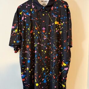 Rainbow Splatter Polo